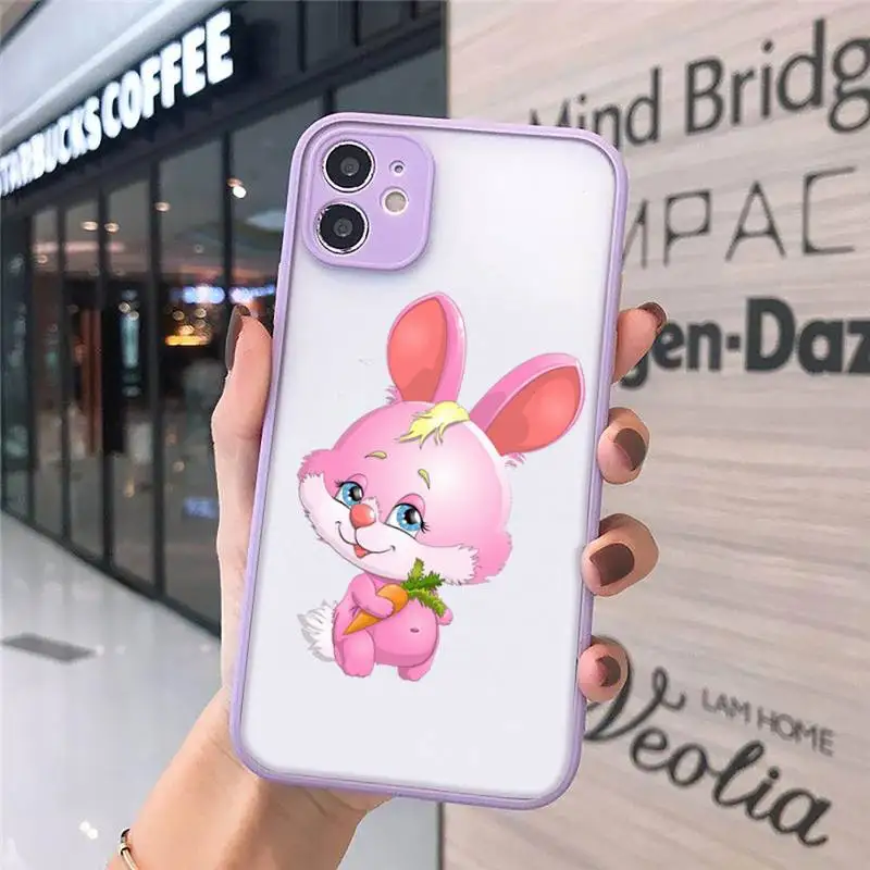 Cute cartoon Rabbit pink heart Phone Cases matte transparent For iphone 7 8 11 12 plus mini x xs xr pro max cover
Cute cartoon Rabbit pink heart Phone Cases matte transparent For iphone 7 8 11 12 plus mini x xs xr pro max cover