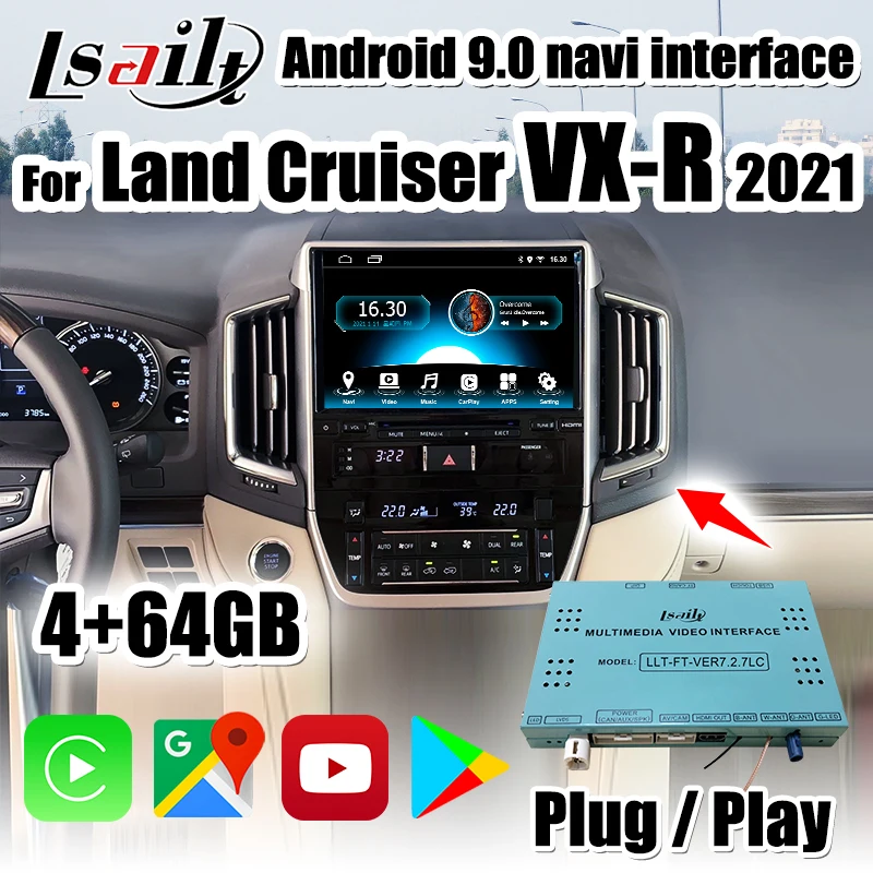 Lsailt 4 + 64 Гб CarPlay/Интерфейс Android включает Android Auto , YouTube , Netflix для Land Cruiser 2020-2021 GX-R LC200
Lsailt 4 + 64 Гб CarPlay/Интерфейс Android включает Android Auto , YouTube , Netflix для Land Cruiser 2020-2021 GX-R LC200
