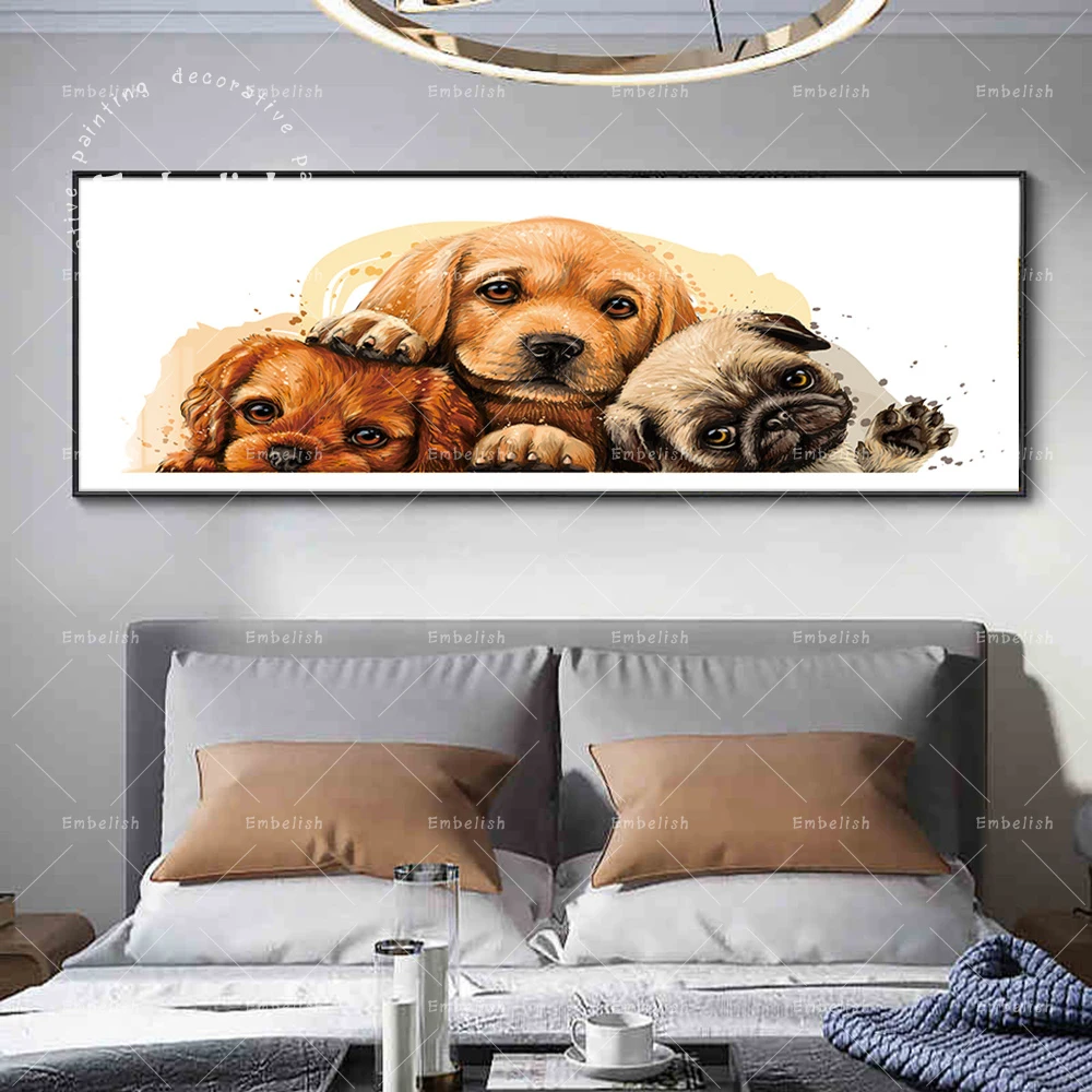 Embelish 1 Pieces Watercolor Three Cute Pet Dog Lovely Animals Wall Art Pictures For Living Room Home Decor HD Canvas Paintings
Embelish 1 Pieces Watercolor Three Cute Pet Dog Lovely Animals Wall Art Pictures For Living Room Home Decor HD Canvas Paintings