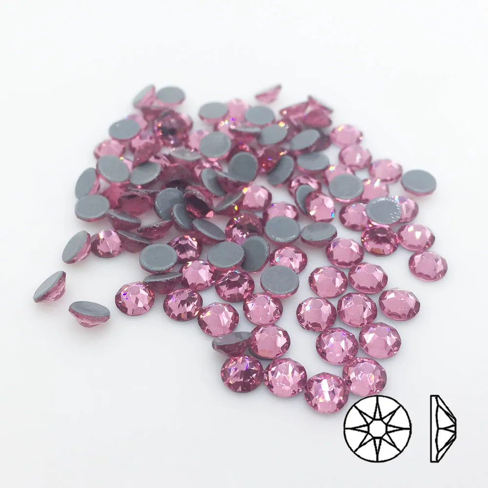Rose Shadow Plating Colorful SS10-SS30 New Cut Facets 8 big 8 small Iron On Stone Hot-fix Rhinestone for Garment Decoration
Rose Shadow Plating Colorful SS10-SS30 New Cut Facets 8 big 8 small Iron On Stone Hot-fix Rhinestone for Garment Decoration