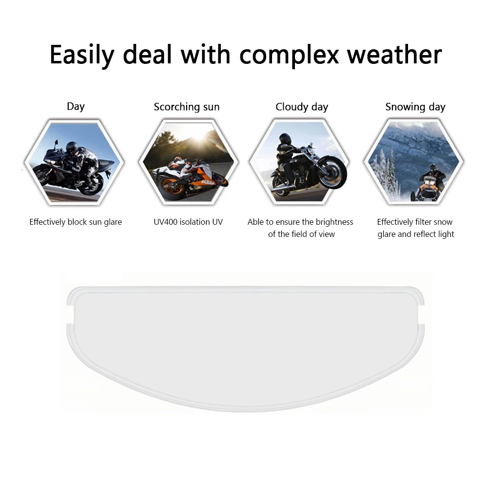 PC Color Changing Anti Fog HD Shield Helmet Film Accessories Sticker Increased Visibility For Motorcycle Outdoor Scratch-proof 
PC Color Changing Anti Fog HD Shield Helmet Film Accessories Sticker Increased Visibility For Motorcycle Outdoor Scratch-proof