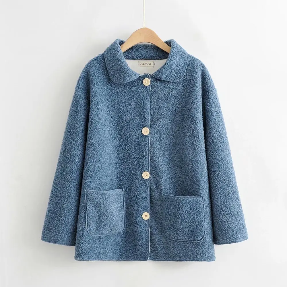 Plus size women's jacket autumn winter 2021 lambswool turn-down collar women's clothing black blue pink Women outerwear coat
Plus size women's jacket autumn winter 2021 lambswool turn-down collar women's clothing black blue pink Women outerwear coat