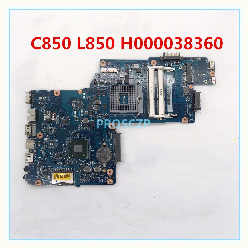 Высококачественная материнская плата для ноутбука Toshiba Satellite C850 L850 H000038360 HM76 HD4000 8