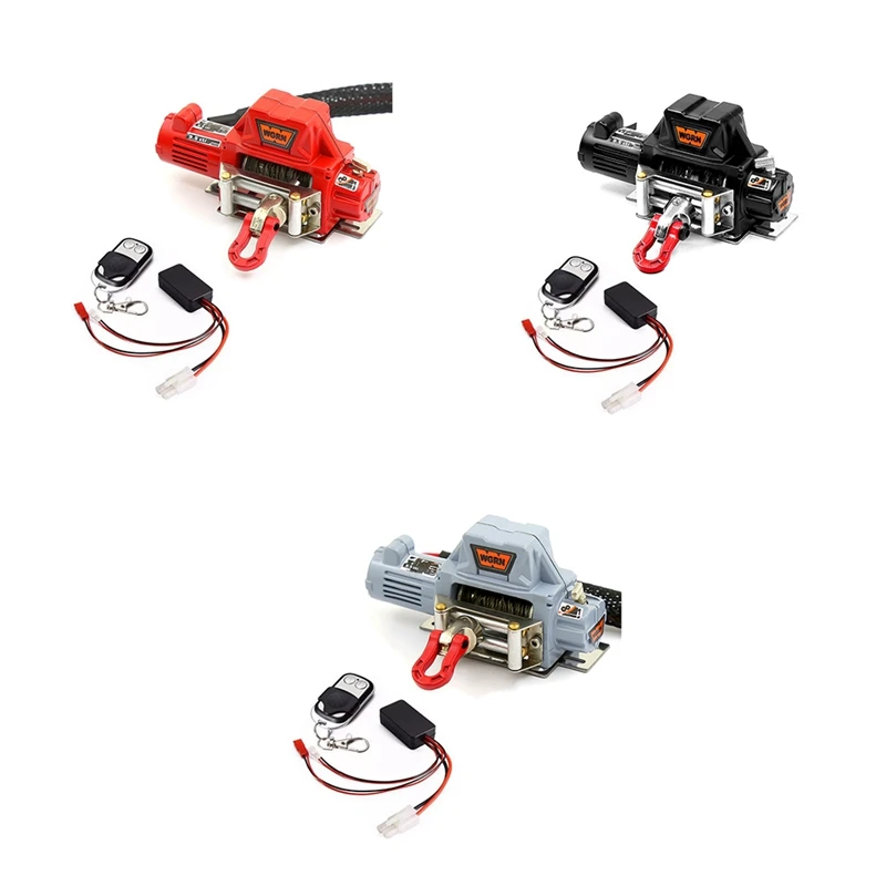 Metal Automatic Winch Wireless Remote Controller System for 1/10 RC Crawler Car Axial SCX10 90046 Traxxas TRX4 Redcat
Metal Automatic Winch Wireless Remote Controller System for 1/10 RC Crawler Car Axial SCX10 90046 Traxxas TRX4 Redcat