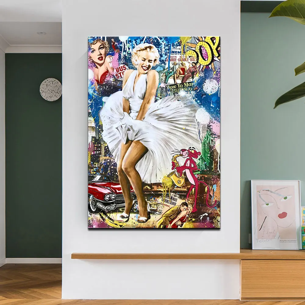 Modern Fashion Graffiti Street Pop Art Beautiful Woman Poster Painting Canvas Print Wall Picture For Living Room Home Decoration
Modern Fashion Graffiti Street Pop Art Beautiful Woman Poster Painting Canvas Print Wall Picture For Living Room Home Decoration