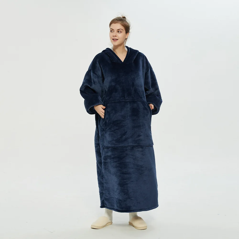 Winter Solid Color Nightgown for Women Flannel Oversized Hooded Pullovers Ladies Watch Tv Blanket Pajamas Daily Warm Top Outfits
Winter Solid Color Nightgown for Women Flannel Oversized Hooded Pullovers Ladies Watch Tv Blanket Pajamas Daily Warm Top Outfits