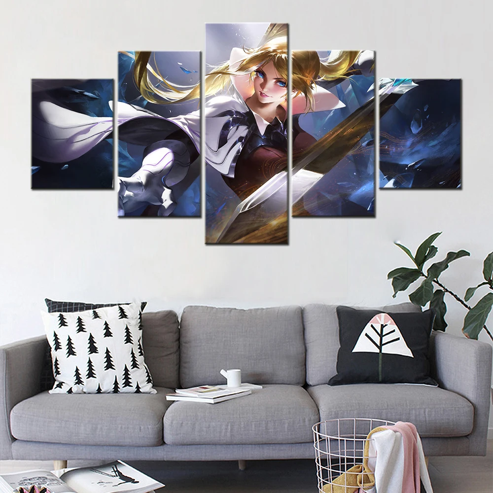 Canvas Painting 5 Piece Anime Fantasy Beautiful Girl Warrior Sword Ancient Posters Art Modern Home Decor Aesthetic Room Decor
Canvas Painting 5 Piece Anime Fantasy Beautiful Girl Warrior Sword Ancient Posters Art Modern Home Decor Aesthetic Room Decor