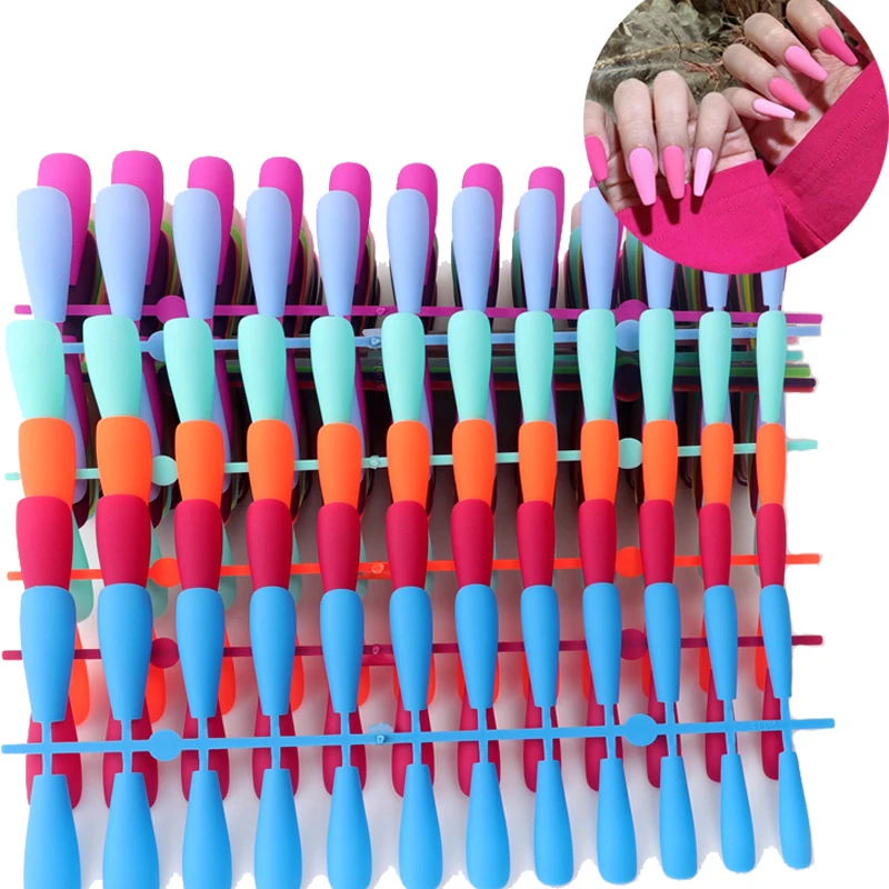 24pcs Solid Color Full Cover False Nail Long Coffin Ballerina Matte Press on Nails Tips for Nail Art Frosted Wearable Fake Nail
24pcs Solid Color Full Cover False Nail Long Coffin Ballerina Matte Press on Nails Tips for Nail Art Frosted Wearable Fake Nail