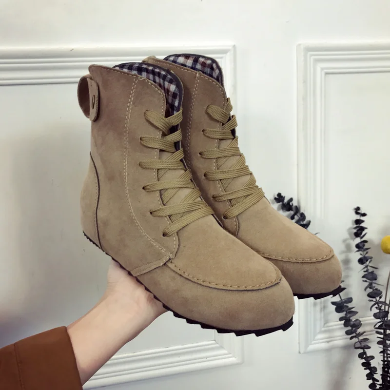 2022 Women's Autumn and Winter New Style Ankle Boots Comfortable and Soft Women's Boots Suede Casual Lace-up Ladies Short Boots
2022 Women's Autumn and Winter New Style Ankle Boots Comfortable and Soft Women's Boots Suede Casual Lace-up Ladies Short Boots
