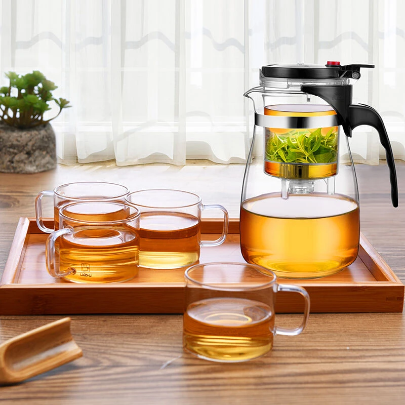 Heat Resistant Glass Tea Infuser Tea Pot Chinese Kung Fu Tea Set Puer Kettle Coffee Glass Maker Convenient Office Tea Sets
Heat Resistant Glass Tea Infuser Tea Pot Chinese Kung Fu Tea Set Puer Kettle Coffee Glass Maker Convenient Office Tea Sets