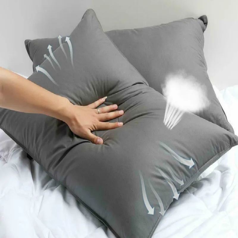 Goose Down Bed Pillow Cotton Gray Large Super Soft Comfortable Luxury Large Pillow To Improve Sleep Quality and Relieve Stress
Goose Down Bed Pillow Cotton Gray Large Super Soft Comfortable Luxury Large Pillow To Improve Sleep Quality and Relieve Stress