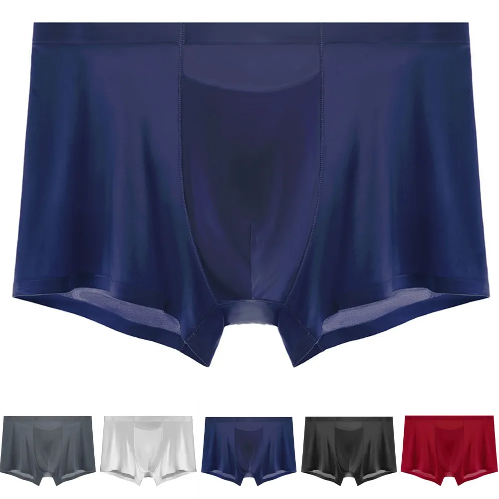 Seamless Boxer Shorts Comfortable Bottom Brief Thin Section Breathable Mid-Waist Lingerie Large Size Underpants Men's Underwear
Seamless Boxer Shorts Comfortable Bottom Brief Thin Section Breathable Mid-Waist Lingerie Large Size Underpants Men's Underwear