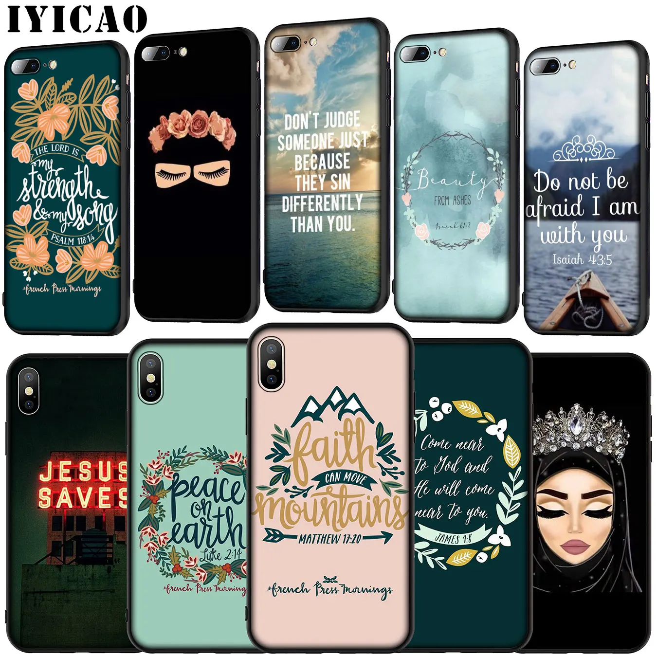 IYICAO Мягкий силиконовый чехол для iPhone 11 Pro XR X XS Max 6 6S 7 8 Plus | Мобильные телефоны и