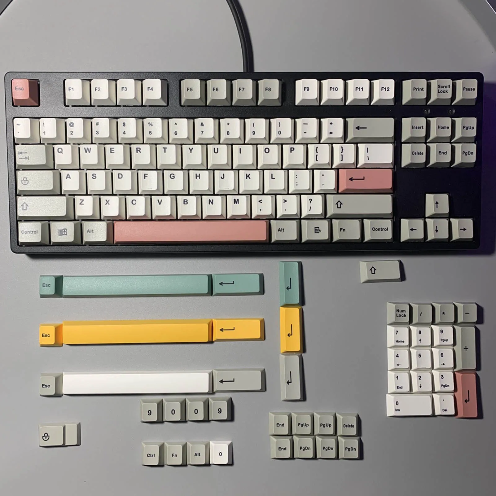 133 Pcs Keycaps Keys Retro Industry 9009 PBT Keycap Set Dye subs OEM Profile Key Caps For QWERTZ Japanese English
133 Pcs Keycaps Keys Retro Industry 9009 PBT Keycap Set Dye subs OEM Profile Key Caps For QWERTZ Japanese English