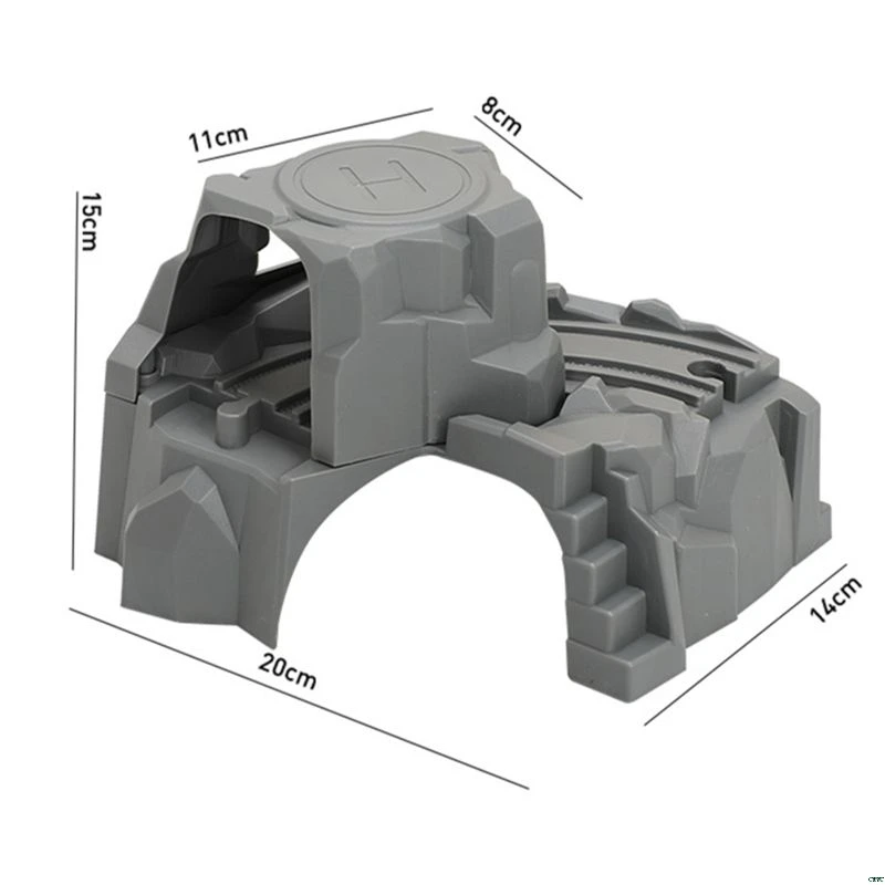Plastic Grey Double Tunnel Wooden Train Track Accessories For Tunnel Track Train baby toys 
Plastic Grey Double Tunnel Wooden Train Track Accessories For Tunnel Track Train baby toys