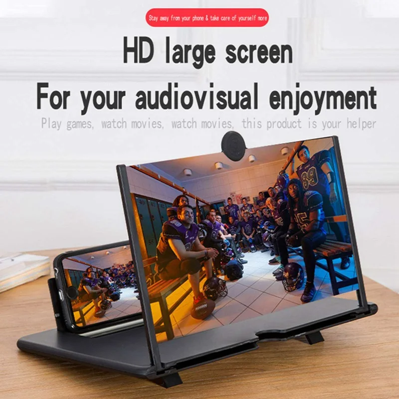 14" Phone Magnifier Screen 3D HD Mobile Phone Screen Amplifier Desktop Video Magnifier Stand 3D Viewer Anti-blue Light
14" Phone Magnifier Screen 3D HD Mobile Phone Screen Amplifier Desktop Video Magnifier Stand 3D Viewer Anti-blue Light