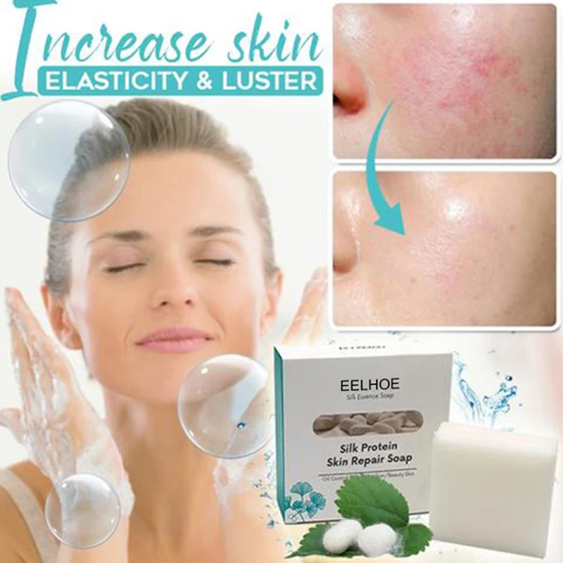 100g Silk Protein Skin Lightening Cleaning Soap Acne Hand made Soap Remove Mites Blackheads Whitening Soap Skin Brighten Face
100g Silk Protein Skin Lightening Cleaning Soap Acne Hand made Soap Remove Mites Blackheads Whitening Soap Skin Brighten Face