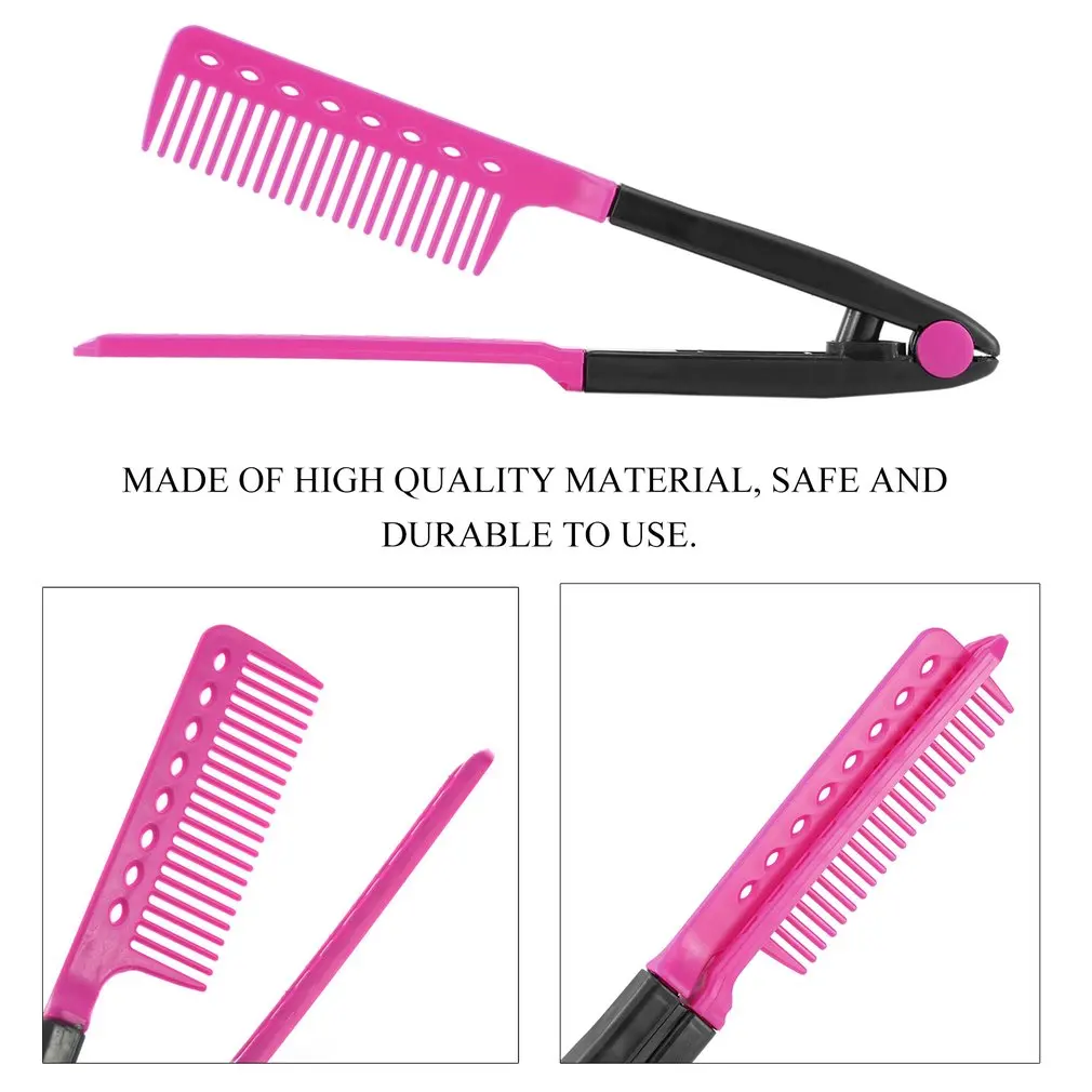 DIY Salon Folding Hairdressing Styling Hair Straightening V Type Comb Clip Design Fashion Salon Hairbrush Tools
DIY Salon Folding Hairdressing Styling Hair Straightening V Type Comb Clip Design Fashion Salon Hairbrush Tools