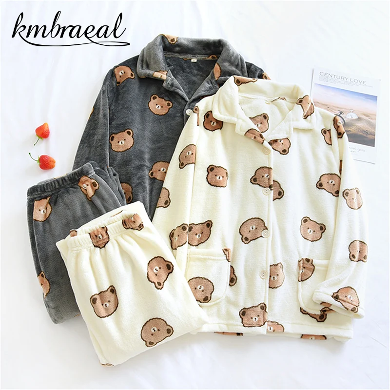 Coral Fleece Pajamas Women's Winter Flannel Homewear Pants Long-sleeved Thick Plus Fleece Warmth Lounge Wear Home Clothes Suit
Coral Fleece Pajamas Women's Winter Flannel Homewear Pants Long-sleeved Thick Plus Fleece Warmth Lounge Wear Home Clothes Suit