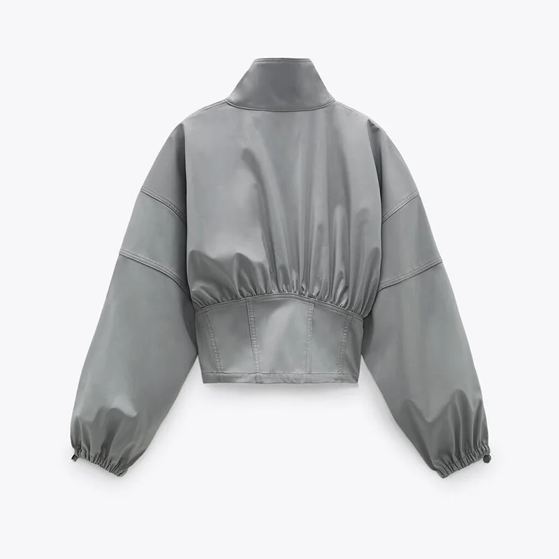 Autumn Short Baseball Jackets Coats Women Zipper Splice Casual Loose Basic Jacket Bomber Coat Female Outwear Tops Chaqueta Mujer
Autumn Short Baseball Jackets Coats Women Zipper Splice Casual Loose Basic Jacket Bomber Coat Female Outwear Tops Chaqueta Mujer