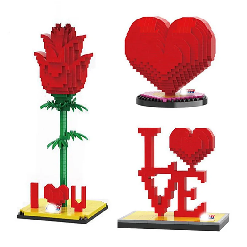NEW Disney Cartoon anima Lover gift series3D model DIY block toy Classic Movie Model Toys For Gift Love Confession gift Red Rose
NEW Disney Cartoon anima Lover gift series3D model DIY block toy Classic Movie Model Toys For Gift Love Confession gift Red Rose