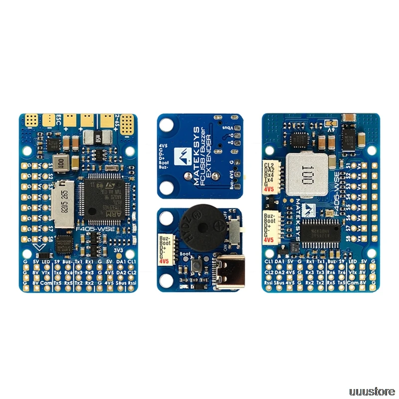 Matek F405-WSE F405 STM32F405RET6 Flight Controller Built-in OSD SD Slot DPS310 for RC Drone F405-CTR Updated version
Matek F405-WSE F405 STM32F405RET6 Flight Controller Built-in OSD SD Slot DPS310 for RC Drone F405-CTR Updated version