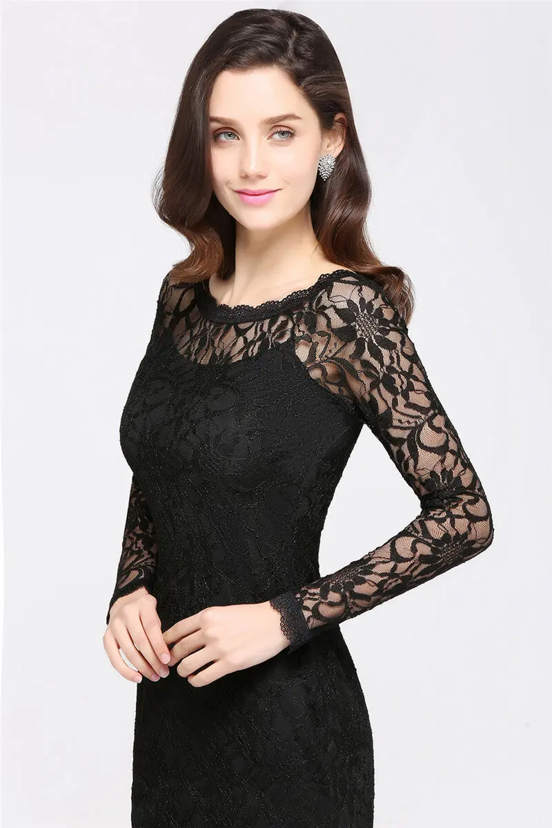 FAST SHIP Elegant Full Sleeves Mother of the Bride Dress O Neck Cut-out Wedding Evening Party Dress vestidos para madre de novia
FAST SHIP Elegant Full Sleeves Mother of the Bride Dress O Neck Cut-out Wedding Evening Party Dress vestidos para madre de novia