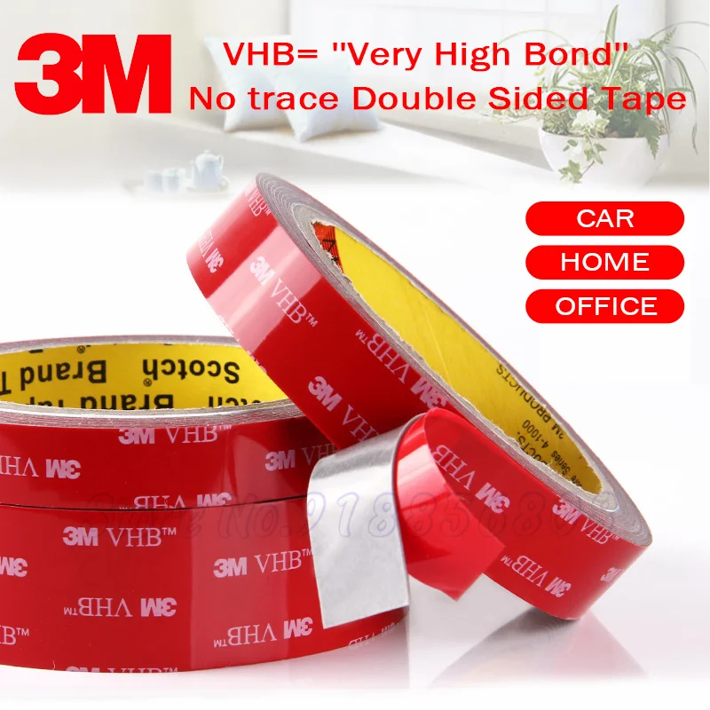3M VHB 5608 Acrylic Foam Strong Double Sided Tape Waterproof High-quality Reuse Home For Car Accessories Office Kitchen Decor
3M VHB 5608 Acrylic Foam Strong Double Sided Tape Waterproof High-quality Reuse Home For Car Accessories Office Kitchen Decor