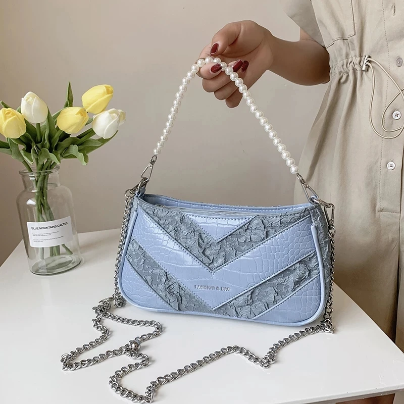 Vintage Baguette Shoulder Crossbody Bags for Women Handbag Purses 2021 High Quality Pearl Ladies Messenger Bags Casual Tote
Vintage Baguette Shoulder Crossbody Bags for Women Handbag Purses 2021 High Quality Pearl Ladies Messenger Bags Casual Tote