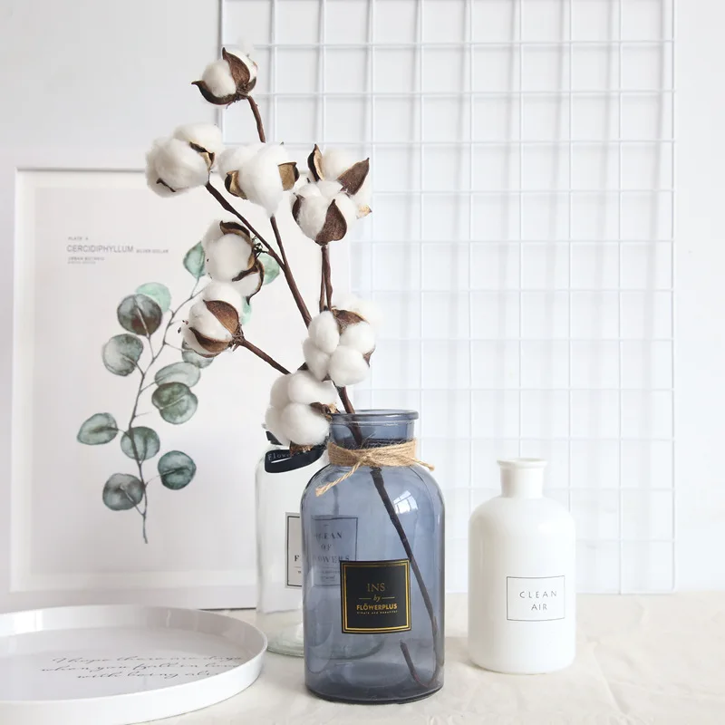 Naturally Dried Cotton Flowers Artificial Plants Floral Branch for Wedding Party Decoration Fake Flowers Home Artificial Decor
Naturally Dried Cotton Flowers Artificial Plants Floral Branch for Wedding Party Decoration Fake Flowers Home Artificial Decor