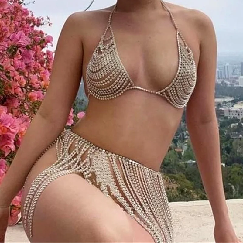 Crystal Fringe Bikini Set Diamante Carnival Bra Rhinestone Sexy Night Club Skirt Festival Bikini Set Burning Man Outfit Dancer
Crystal Fringe Bikini Set Diamante Carnival Bra Rhinestone Sexy Night Club Skirt Festival Bikini Set Burning Man Outfit Dancer