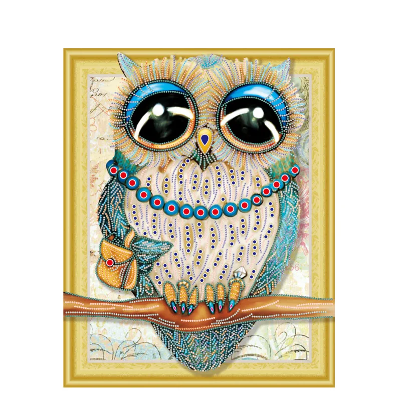 5D DIY Owl Diamond Painting Full Round Diamond Painting Art Cross Stitch Home Decoration 
5D DIY Owl Diamond Painting Full Round Diamond Painting Art Cross Stitch Home Decoration