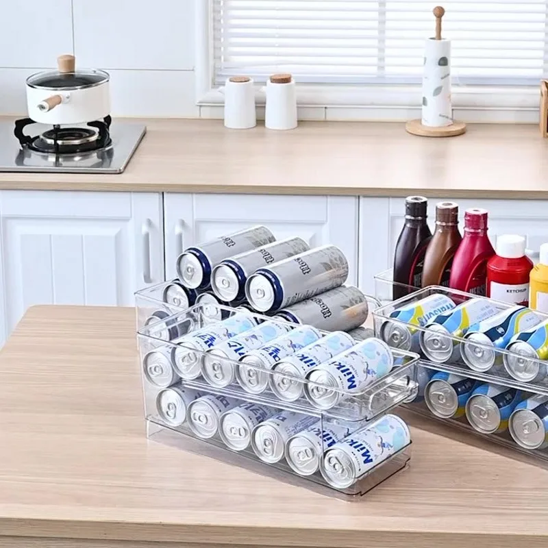 New Double-layer Refrigerator Drink Beer Cola Can Soda Storage Rack Finishing Shelf Fridge Beverage Organizer Kitchen Container
New Double-layer Refrigerator Drink Beer Cola Can Soda Storage Rack Finishing Shelf Fridge Beverage Organizer Kitchen Container