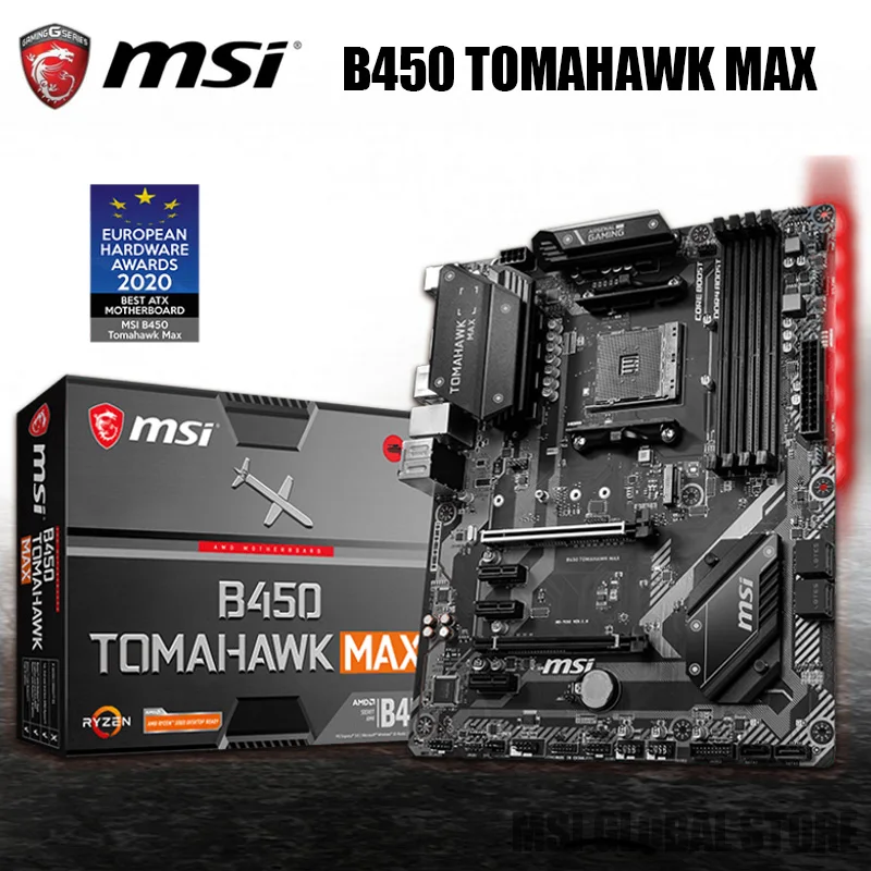 MSI B450 TOMAHAWK MAX ATX AMD B450 B450M DDR4 4133(OC) MHz,M.2,SATA3, USB3.1,USB3.2 ,DVI,64G, лучшая поддержка R9, Процессорная розетка AM4, Новинка
MSI B450 TOMAHAWK MAX ATX AMD B450 B450M DDR4 4133(OC) MHz,M.2,SATA3, USB3.1,USB3.2 ,DVI,64G, лучшая поддержка R9, Процессорная розетка AM4, Новинка