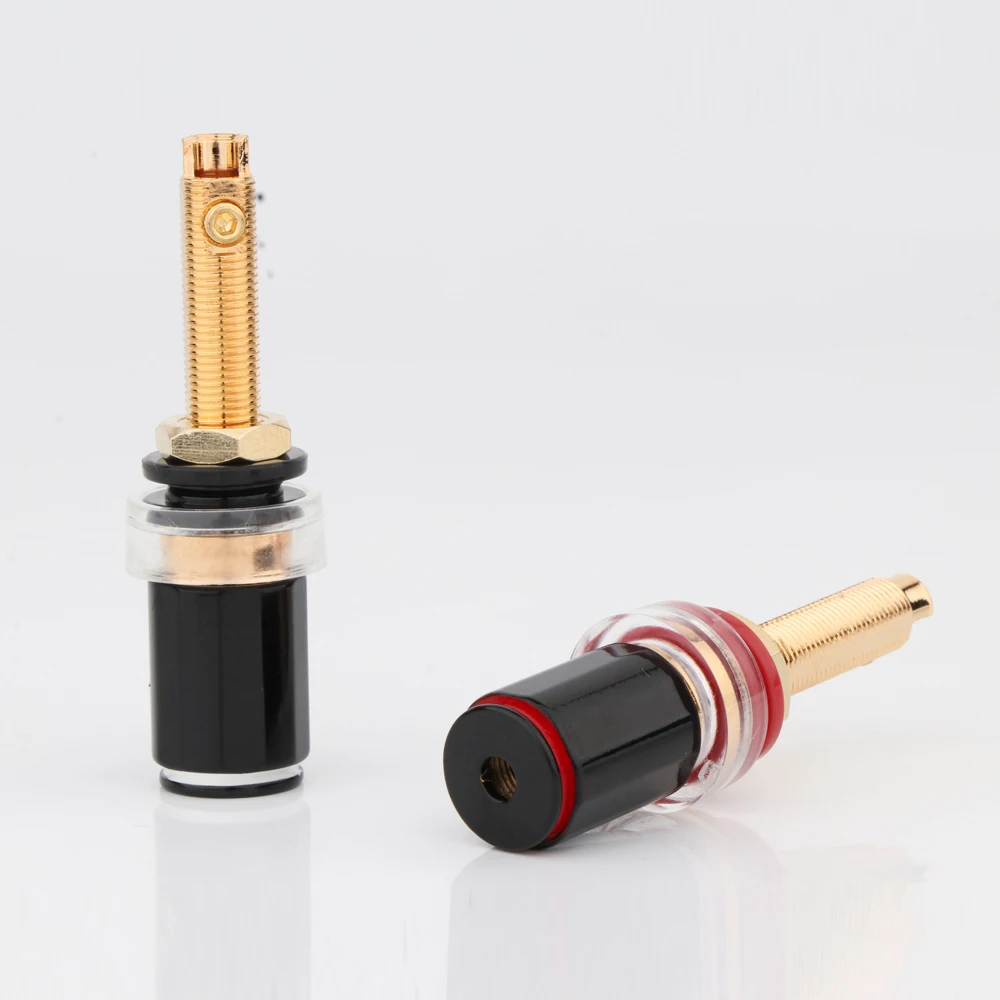 4Pcs BP1119G Gold/Rhodium Plated HIFI Amplifier Speaker Terminal Binding Post Amplifier Rear-stage Solderless Banana Socket Long
4Pcs BP1119G Gold/Rhodium Plated HIFI Amplifier Speaker Terminal Binding Post Amplifier Rear-stage Solderless Banana Socket Long