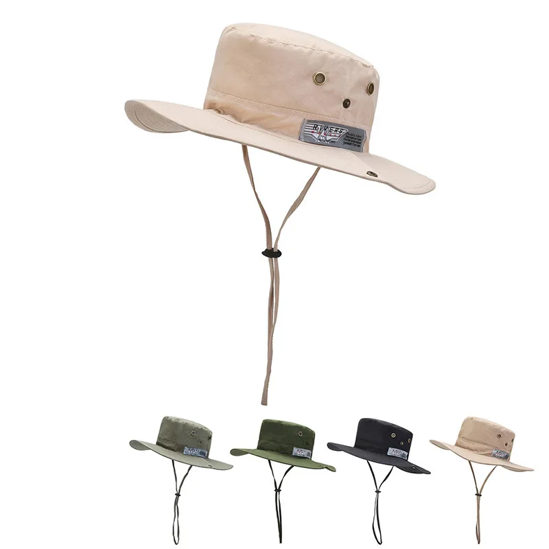 

Fashion Bucket Hat Boonie Hat Cap Fishing Hunting Brim Safari Summer Men Sun Hat Fisherman Hat Snapback Hat