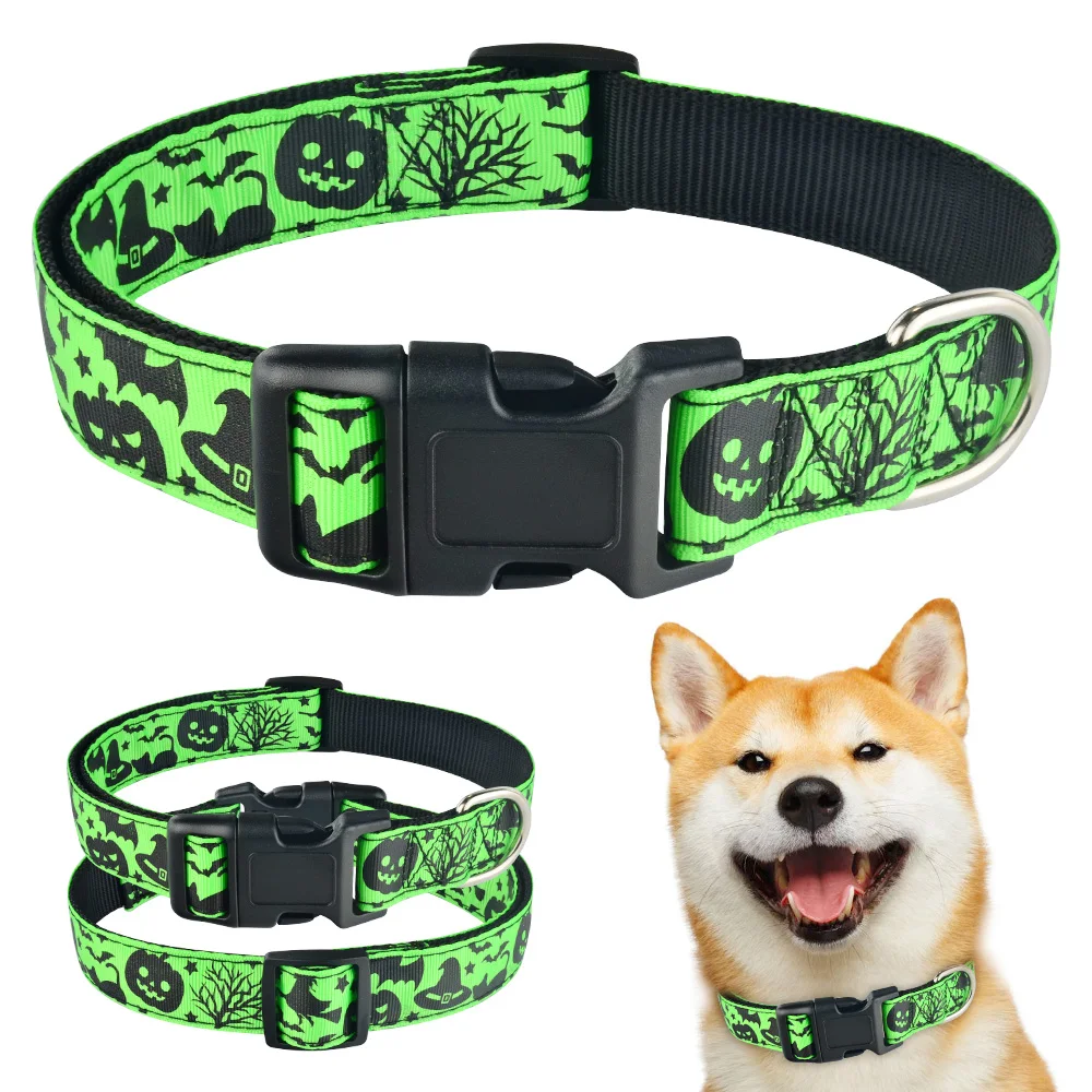 Airui Dog Halloween Dog Collar Soft Nylon Adjustable Puppy Collars Pumpkin Cute Pet Skull
Airui Dog Halloween Dog Collar Soft Nylon Adjustable Puppy Collars Pumpkin Cute Pet Skull