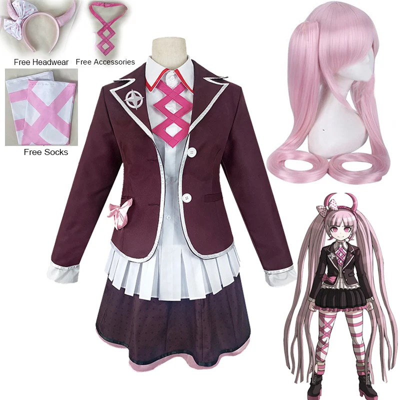 Костюм Utsugi Kotoko косплей парик и униформа JK Danganronpa еще один эпизод розовые длинные волосы Хэллоуин Женская одежда для вечеринок
Костюм Utsugi Kotoko косплей парик и униформа JK Danganronpa еще один эпизод розовые длинные волосы Хэллоуин Женская одежда для вечеринок