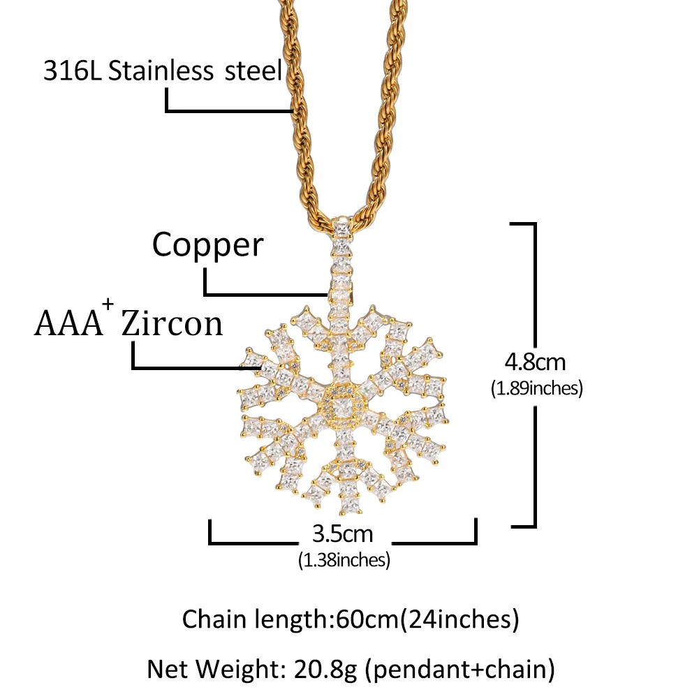 2020 Snowflake Pendant AAA Zircon Bling Full Gold Silver Iced Out Necklace Rock Hip Hop Punk Style Jewelry Gift Bling
2020 Snowflake Pendant AAA Zircon Bling Full Gold Silver Iced Out Necklace Rock Hip Hop Punk Style Jewelry Gift Bling