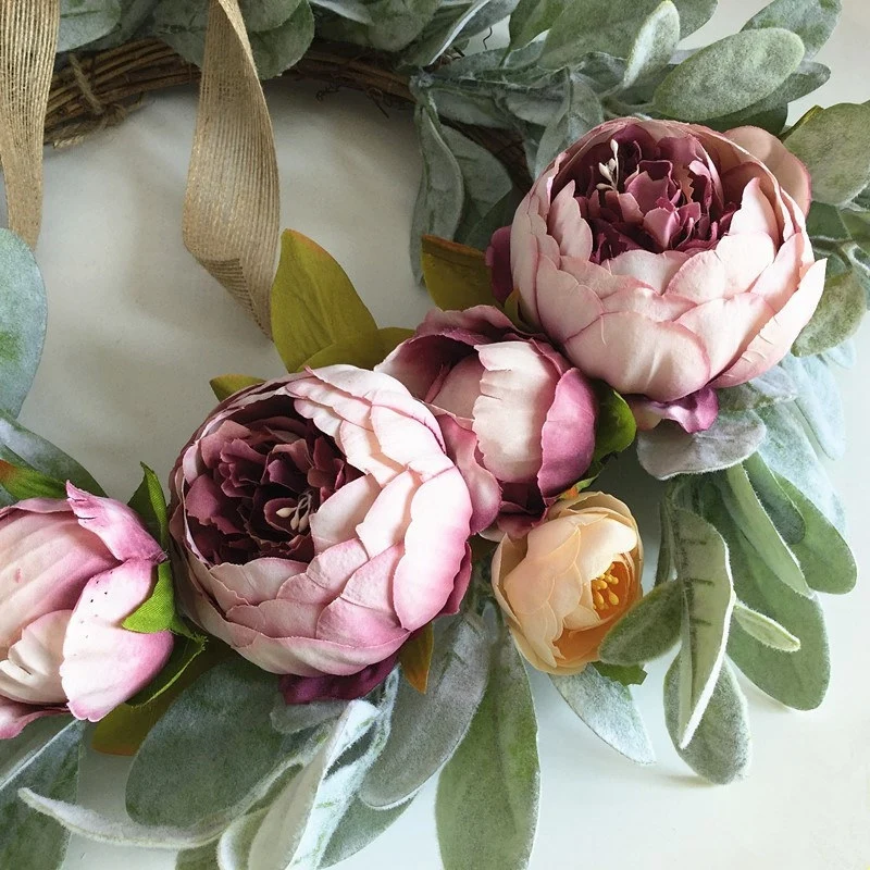 18 inch Artificial Peony Wreath Plant Wreaths for Front Door Home Decor for Window Wall Party Wedding
18 inch Artificial Peony Wreath Plant Wreaths for Front Door Home Decor for Window Wall Party Wedding