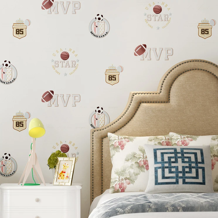 Баскетбольный футбол mvp мультфильм 3D стерео тиснение нетканые обои спальня мальчик средиземноморский синий стена детской комнаты
Баскетбольный футбол mvp мультфильм 3D стерео тиснение нетканые обои спальня мальчик средиземноморский синий стена детской комнаты