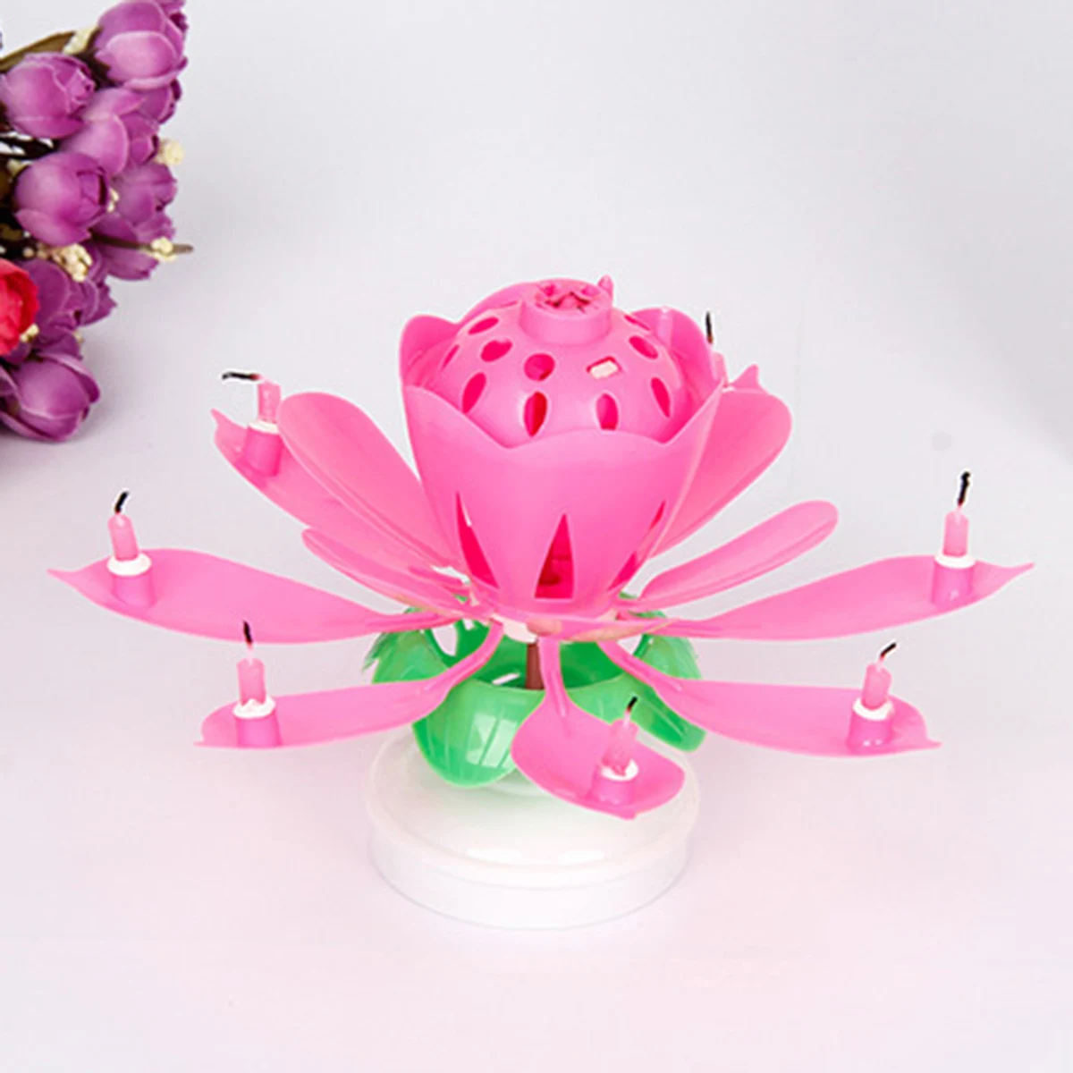 Surprise Musical Blooming Double Rotating Lotus Birthday Ambience Innovative Cake Candle Festival Decoration Party Supplies
Surprise Musical Blooming Double Rotating Lotus Birthday Ambience Innovative Cake Candle Festival Decoration Party Supplies