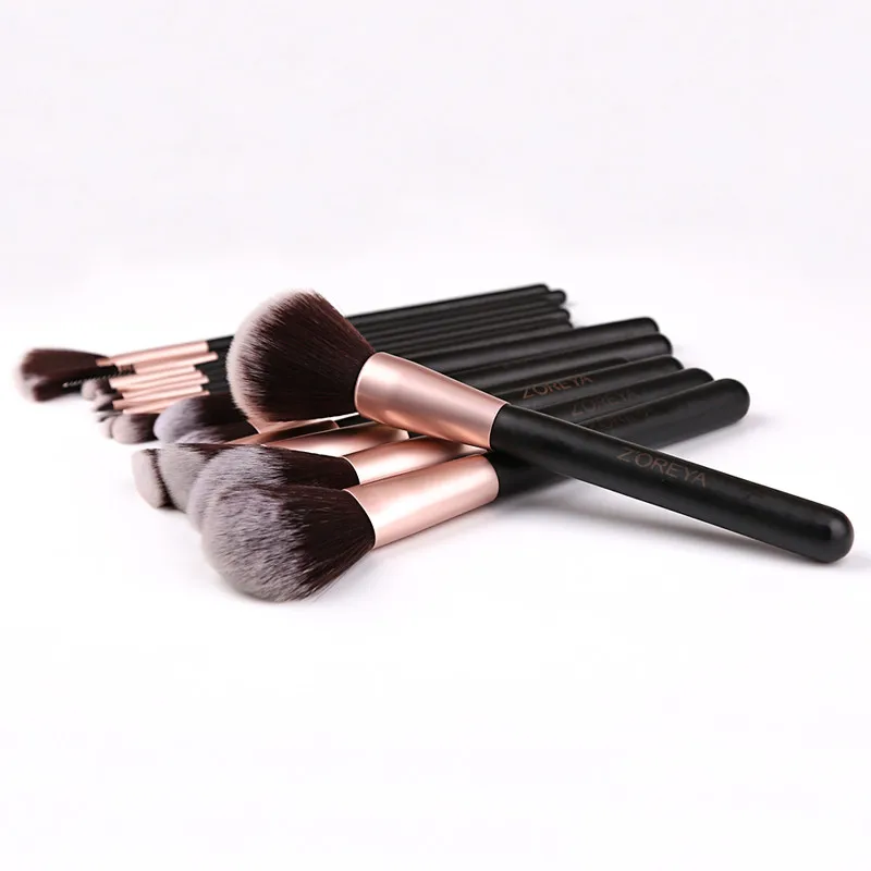 Zoreya 16pcs Black Cruelty Free Makeup Brush Set Synthetic Blush Lip Eyeliner Eye Shadow Flat Contour Small Fan Brushes
Zoreya 16pcs Black Cruelty Free Makeup Brush Set Synthetic Blush Lip Eyeliner Eye Shadow Flat Contour Small Fan Brushes