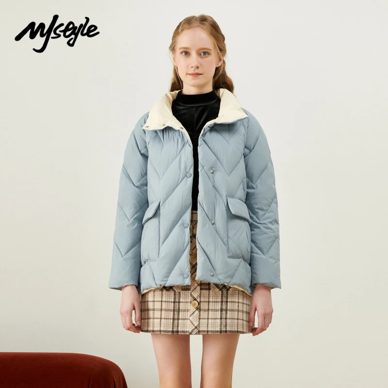 Mjstyle 2021 Winter 90% White Duck Down Women's Korean Fashion Lightweight Chevron Quilted Puffer Down Jacket 820170059
Mjstyle 2021 Winter 90% White Duck Down Women's Korean Fashion Lightweight Chevron Quilted Puffer Down Jacket 820170059
