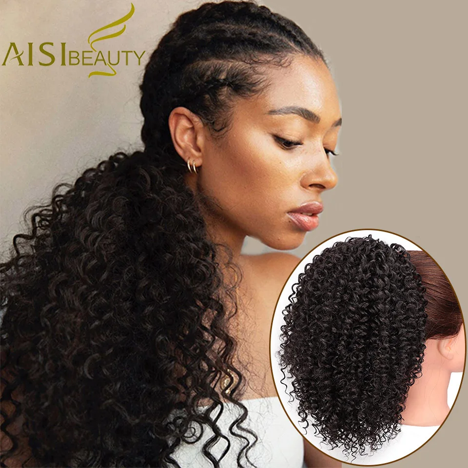 AISI BEAUTY Synthetic Afro Short Drawstring Wrap Puff Ponytail Hair Extension Kinky Curly Chignon Clip In Hairpiece
AISI BEAUTY Synthetic Afro Short Drawstring Wrap Puff Ponytail Hair Extension Kinky Curly Chignon Clip In Hairpiece