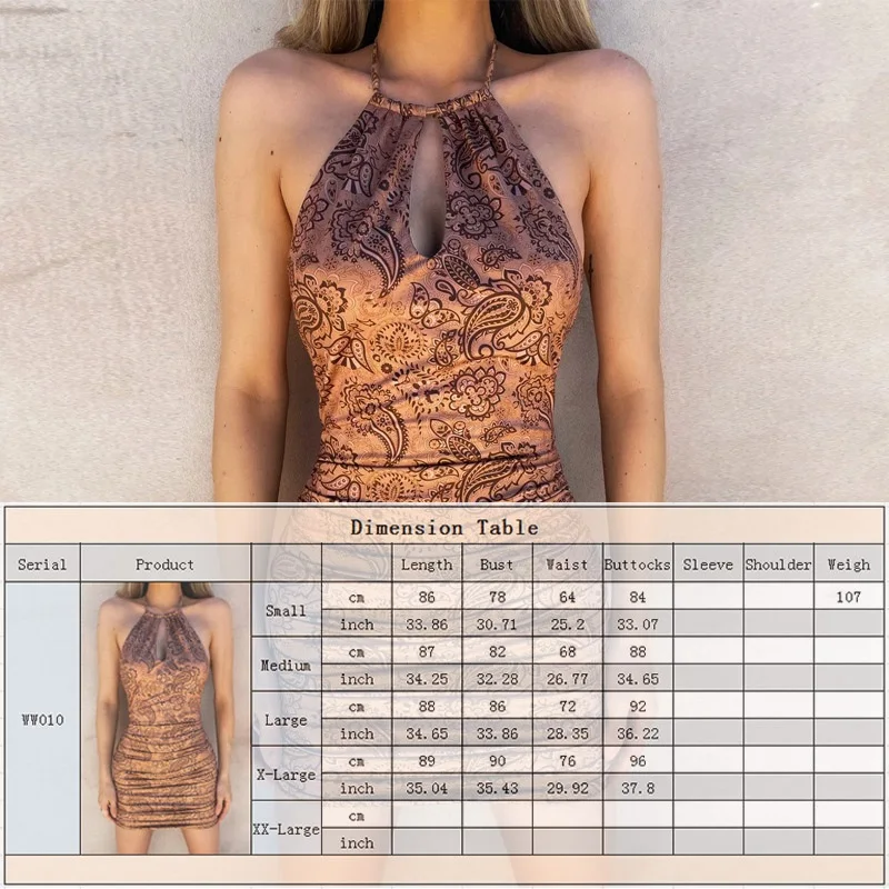 Fashion Print Sexy Backless Halter Women's Mini Dress Bodycon Sleeveless Backless Short Dresses Summer 2021
Fashion Print Sexy Backless Halter Women's Mini Dress Bodycon Sleeveless Backless Short Dresses Summer 2021