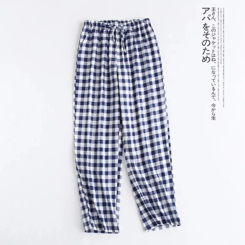Spring Couples Cotton Gauze Sleep Pants Ladies Home Tie Pajama Pant Men's Bottom Pants Sleeping Pants Woman Pajama Bottoms
Spring Couples Cotton Gauze Sleep Pants Ladies Home Tie Pajama Pant Men's Bottom Pants Sleeping Pants Woman Pajama Bottoms