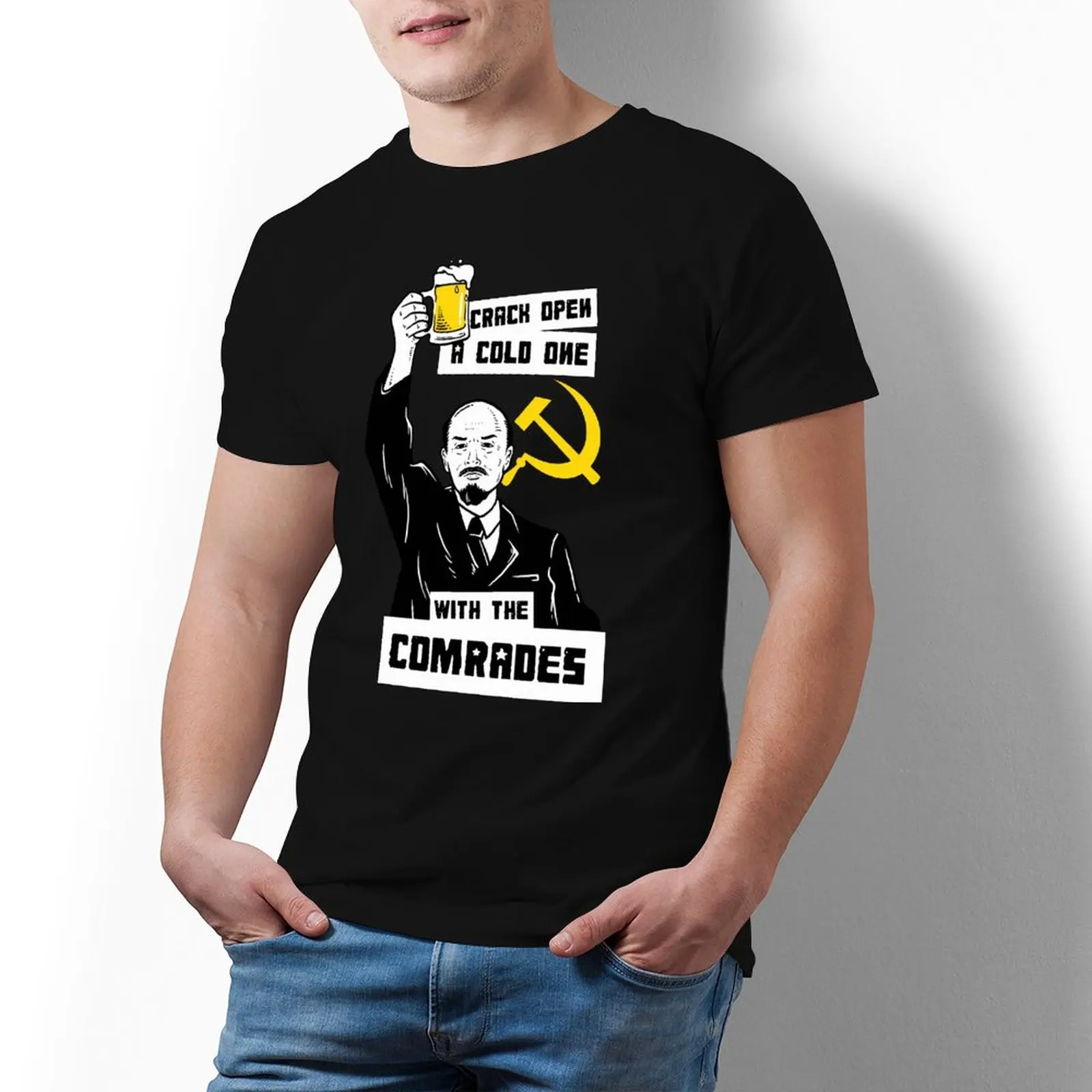 Vladimir Lenin T Shirt Man Awesome 100 Percent Cotton Printed Tee Shirt Short-Sleeve Streetwear T-Shirt Oversized
Vladimir Lenin T Shirt Man Awesome 100 Percent Cotton Printed Tee Shirt Short-Sleeve Streetwear T-Shirt Oversized