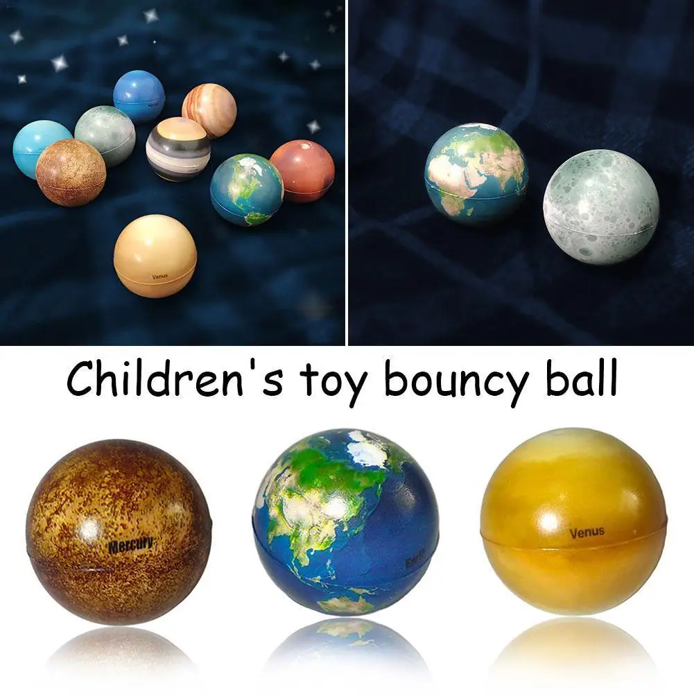 6.3cm Nine Planets Moon Star Ball Toy Colorful Bouncy Sponge Elastic Printing Star Ball Children Educational Toy Gift
6.3cm Nine Planets Moon Star Ball Toy Colorful Bouncy Sponge Elastic Printing Star Ball Children Educational Toy Gift