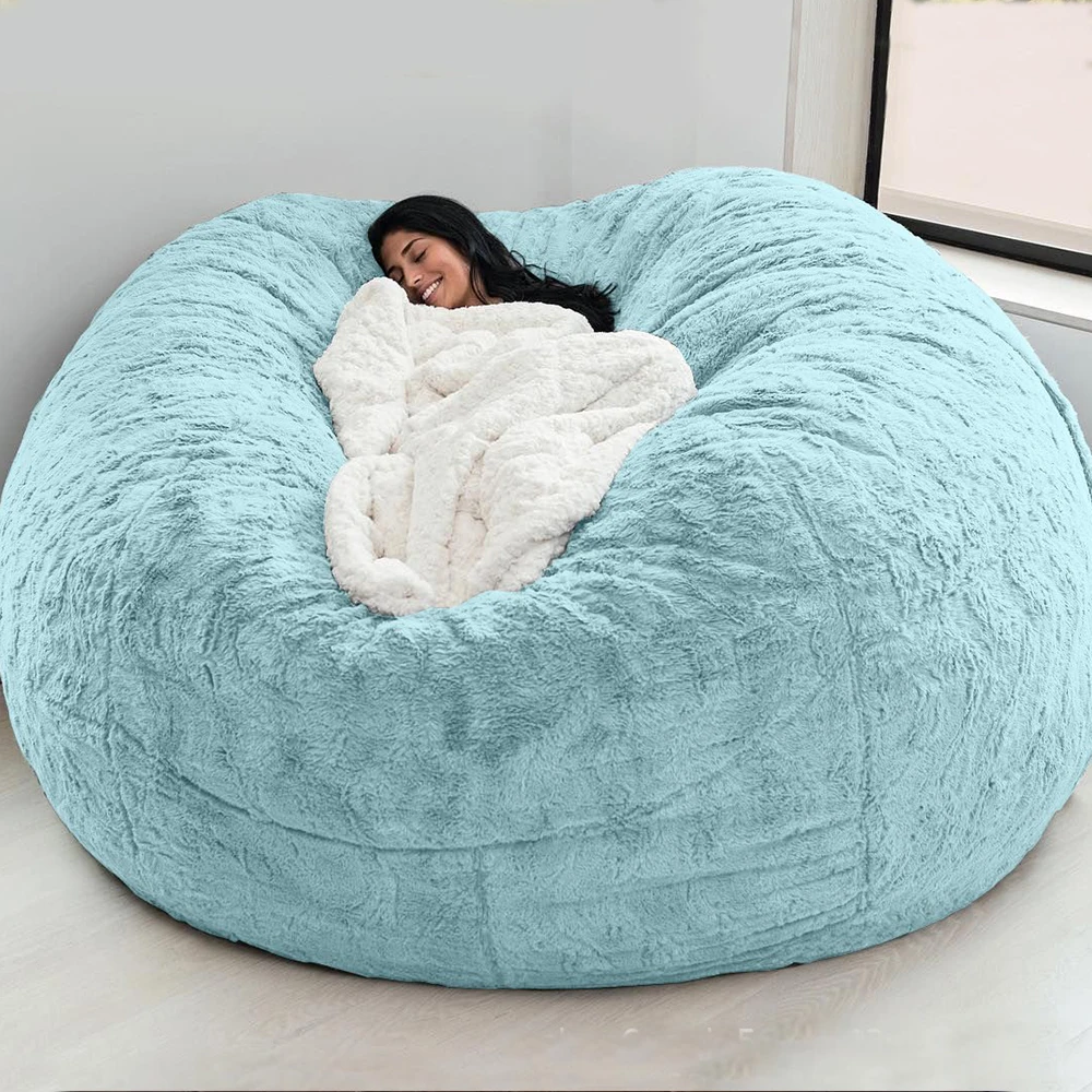 Bean Bag Sofa Cover Big Comfy Fluffy Fur Beanbag Bed Slipcover Lazy Sofa Recliner Pouf Case Floor Seat Couch Dropshipping
Bean Bag Sofa Cover Big Comfy Fluffy Fur Beanbag Bed Slipcover Lazy Sofa Recliner Pouf Case Floor Seat Couch Dropshipping